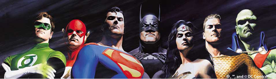 Unknown Artist Heroes Villains Comic Book